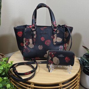 Coach Crosby Mini Leather Carryall with Mini Wallet